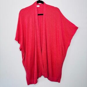 Lululemon Merino Wool Pink Open Front Kimono Cardigan Sweater Women XS/S